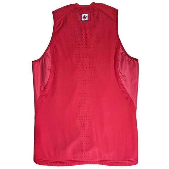 Nike Canada Red Warm Up Track Suit Pants Vest - Picture 6 of 14